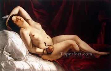 Orazio Gentileschi Painting - Cleopatra 1610 Barroco Orazio Gentileschi